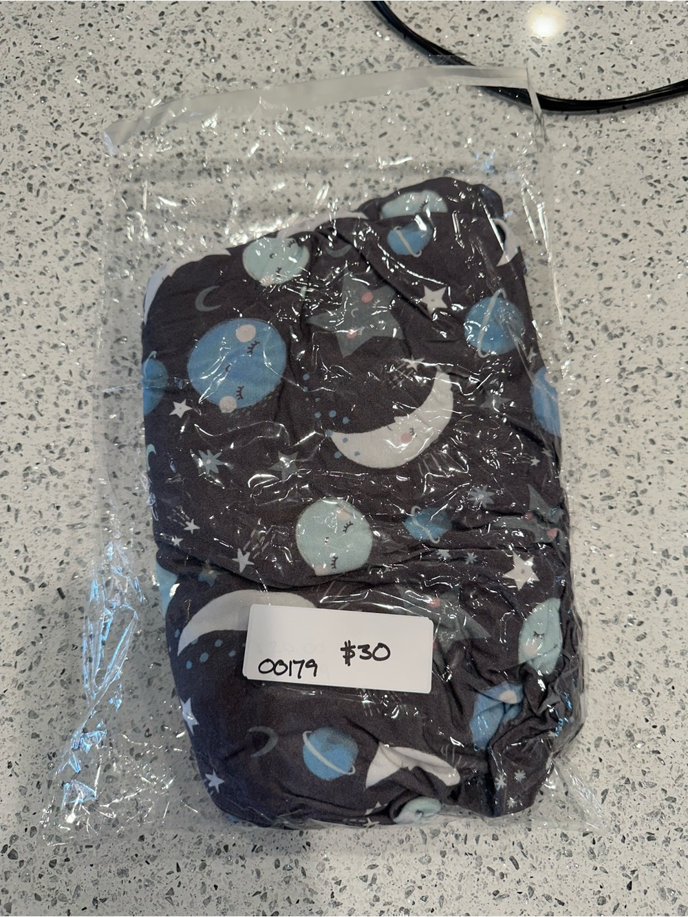 Little Sleepies To The Moon and Back Crib Sheet